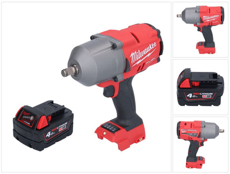 Milwaukee M18 FHIWF12-401 akumulatorowy klucz udarowy 18 V 1356 Nm 1/2" bezszczotkowy + 1x akumulator 4,0 Ah - bez ładowarki