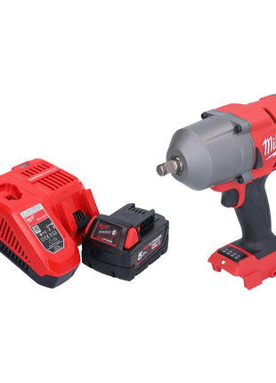 Milwaukee M18 FHIWF12-501 akumulatorowy klucz udarowy 18 V 1356 Nm 1/2" bezszczotkowy + 1x akumulator 5,0 Ah + ładowarka