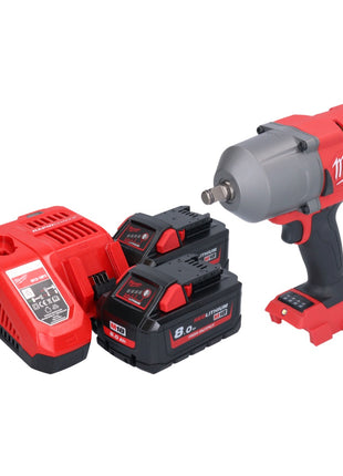 Milwaukee M18 FHIWF12-802 akumulatorowy klucz udarowy 18 V 1356 Nm 1/2" bezszczotkowy + 2x akumulator 8,0 Ah + ładowarka