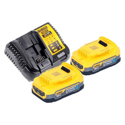 DeWalt DCD 800 E2T Perceuse-visseuse sans fil 18 V 90 Nm Brushless + 2x batterie 1,7 Ah + chargeur + TSTAK
