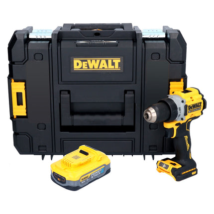 DeWalt DCD 800 NT Perceuse-visseuse sans fil 18 V 90 Nm Brushless + 1x batterie 5,0 Ah + TSTAK - sans chargeur