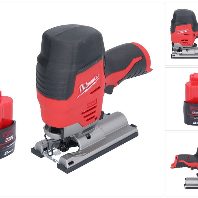 Milwaukee M12 JS-201 Scie sauteuse sans fil 12 V + 1x batterie 2,0 Ah - sans chargeur de batterie
