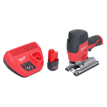 Milwaukee M12 JS-251 Scie sauteuse sans fil 12 V + 1x batterie 2,5 Ah + chargeur