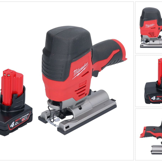 Milwaukee M12 JS-401 Scie sauteuse sans fil 12 V + 1x batterie 4,0 Ah - sans chargeur
