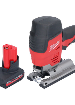 Milwaukee M12 JS-501 Scie sauteuse sans fil 12 V + 1x batterie 5,0 Ah - sans chargeur de batterie