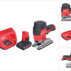 Milwaukee M12 JS-501 Scie sauteuse sans fil 12 V + 1x batterie 5,0 Ah + chargeur