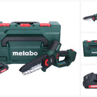 Metabo MS 18 LTX 15 scie à moteur sans fil 18 V 15 cm 5 m/s + 1x batterie 2,0 Ah + metaBOX - sans chargeur
