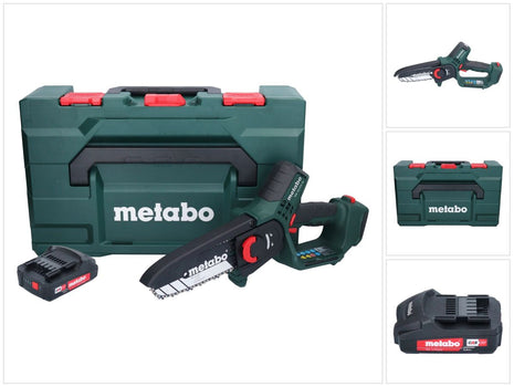 Metabo MS 18 LTX 15 scie à moteur sans fil 18 V 15 cm 5 m/s + 1x batterie 2,0 Ah + metaBOX - sans chargeur