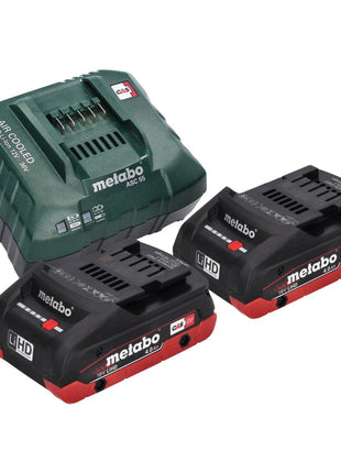 Metabo MS 18 LTX 15 Trononneuse sans fil 18 V 15 cm 5 m/s + 2x accu 4,0 Ah + chargeur + metaBOX