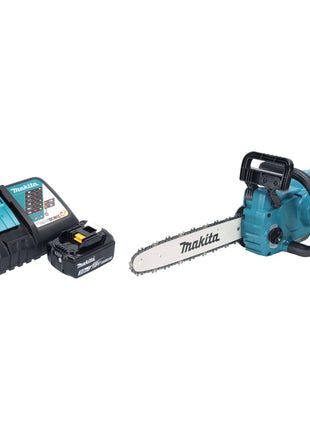 Makita DUC 357 RFX2 Trononneuse d'elagage sans fil 18 V 35 cm 7,7 m/s Brushless + 1x batterie 3,0 Ah + kit chargeur