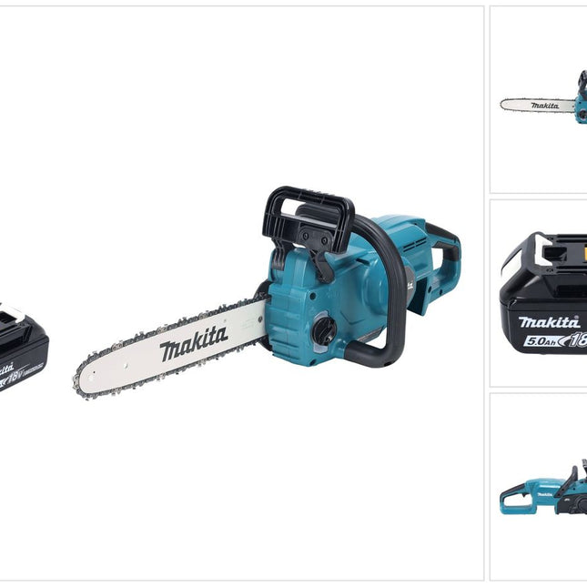 Makita DUC 357 TX2 Trononneuse d'elagage sans fil 18 V 35 cm 7,7 m/s Brushless + 1x batterie 5,0 Ah - sans chargeur