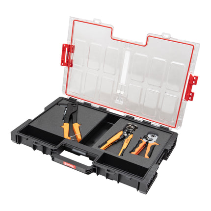 Qbrick System ONE Organizer L 2.0 MFI empilable 531 x 379 x 77 mm 6 l IP66 avec insert en mousse