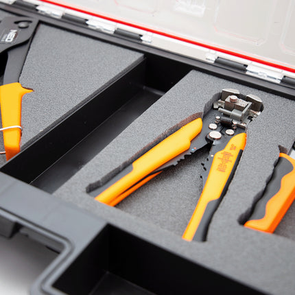 Qbrick System ONE Organizer L 2.0 MFI empilable 531 x 379 x 77 mm 6 l IP66 avec insert en mousse