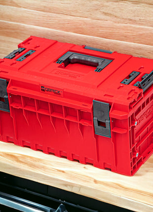 Qbrick System ONE 350 2.0 Vario RED ULTRA HD Custom Werkzeugkoffer modularer Organizer 585 x 385 x 320 mm 38 l stapelbar IP66