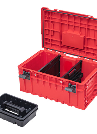 Qbrick System ONE 350 2.0 Vario RED ULTRA HD Custom Werkzeugkoffer modularer Organizer 585 x 385 x 320 mm 38 l stapelbar IP66