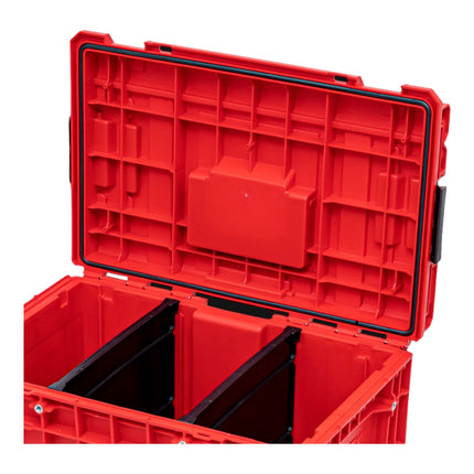 Qbrick System ONE 450 2.0 Vario RED ULTRA HD Custom Mallette à outils modulaire Organiseur 585 x 385 x 420 mm 52 l empilable IP66