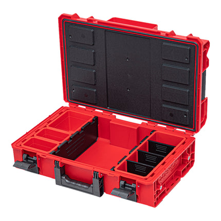 Qbrick System ONE 200 2.0 Profi RED ULTRA HD Custom Mallette à outils modulaire Organiseur 585 x 385 x 190 mm 15,4 l empilable IP66