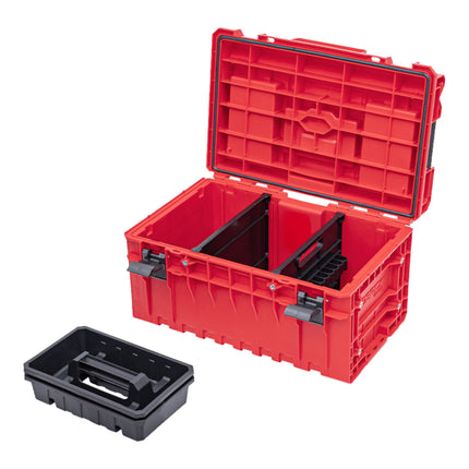 Qbrick System ONE 350 2.0 Profi RED ULTRA HD Custom Mallette à outils modulaire organisateur 585 x 385 x 320 mm 38 l empilable IP66