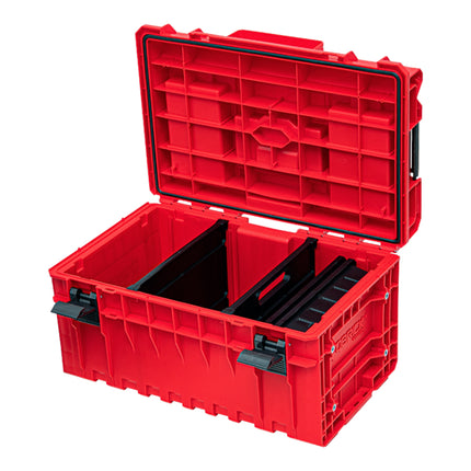 Qbrick System ONE 350 2.0 Profi RED ULTRA HD Custom Mallette à outils modulaire organisateur 585 x 385 x 320 mm 38 l empilable IP66