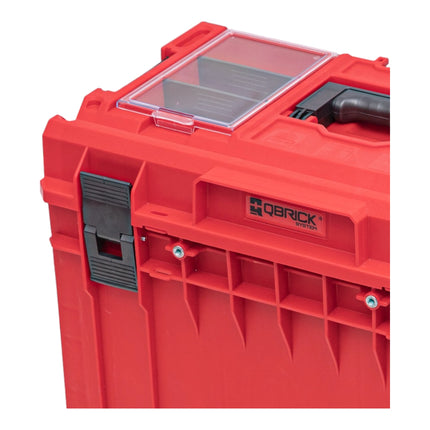 Qbrick System ONE 450 2.0 PROFI RED ULTRA HD Custom Mallette à outils modulaire organisateur 585 x 385 x 420 mm 52 l empilable IP66