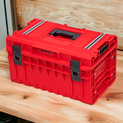 Qbrick System ONE 350 2.0 Technique RED ULTRA HD Custom Mallette à outils modulaire Organiseur 585 x 385 x 320 mm 38 l empilable IP66