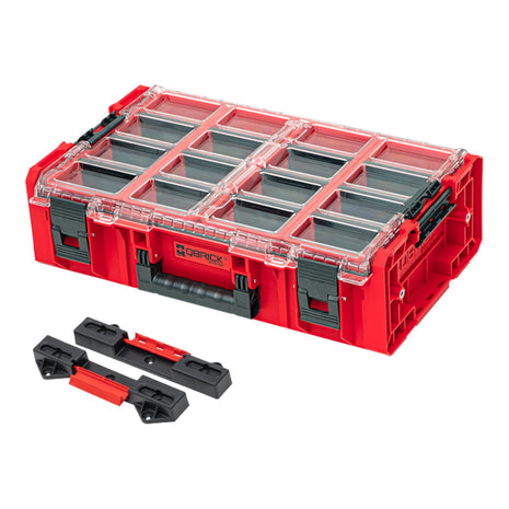 Qbrick System ONE Organizador 2XL ROJO ULTRA HD Custom + Adaptador ONE Connect 582 x 387 x 172 mm 19,5 l apilable IP66