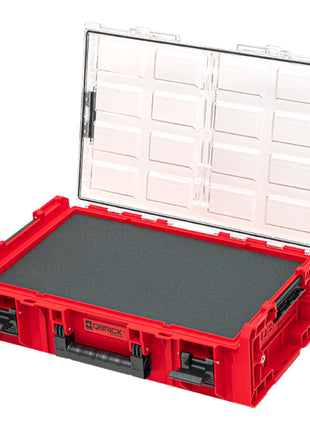 Qbrick System ONE Organizer 2XL 2.0 MFI RED ULTRA HD apilable 582 x 387 x 131 mm 13,5 l IP66 con inserto de espuma