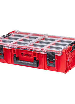 Qbrick System ONE Organizer 2XL 2.0 MFI RED ULTRA HD apilable 582 x 387 x 131 mm 13,5 l IP66 con inserto de espuma