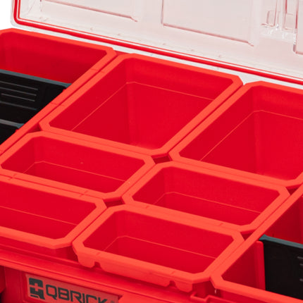Qbrick System ONE Organizer XL 2.0 RED ULTRA HD Custom 582 x 387 x 131 mm 13,5 l IP66 avec 8 inlays et 6 séparateurs