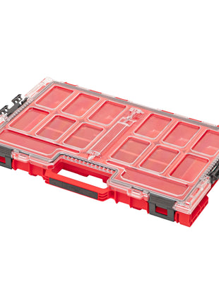 Qbrick System ONE Organizer L 2.0 ROJO ULTRA HD apilable 531 x 379 x 77 mm 6 l IP66 con 10 inserciones