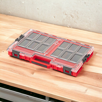 Qbrick System ONE Organizer L 2.0 MFI RED ULTRA HD empilable 531 x 379 x 77 mm 6 l IP66 avec insert mousse
