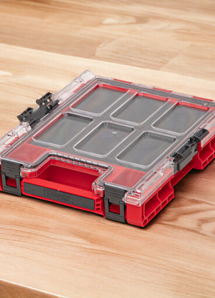 Qbrick System ONE Organizer M MFI RED ULTRA HD empilable 365 x 265 x 77 mm 2,5 l IP66 avec insert en mousse