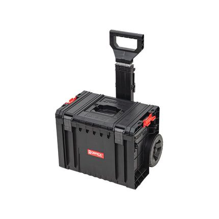 Qbrick System PRO Cart 2.0 boîte mobile sur roues empilable 450 x 390 x 690 mm 28 l avec poignée télescopique
