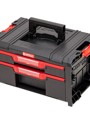 Qbrick System PRO Drawer 2 Toolbox 2.0 Basic empilable 450 x 310 x 244 mm 4,5 l 9,5 l IP54 avec deux tiroirs 5 cloisons