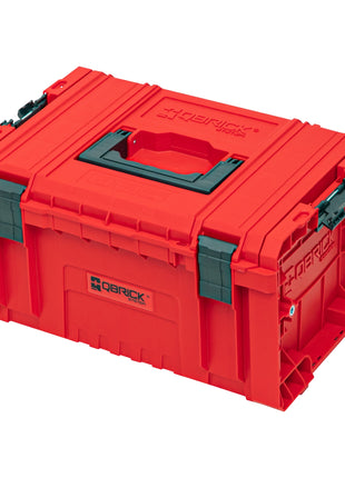 Qbrick System PRO Toolbox 2.0 RED ULTRA HD Custom Mallette à outils 450 x 260 x 240 mm 19 l empilable IP54 avec 3 compartiments et plateau de rangement