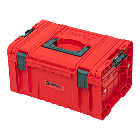 Qbrick System PRO Toolbox 2.0 RED ULTRA HD Valigia portautensili personalizzata 450 x 260 x 240 mm 19 l impilabile IP54 con 3 scomparti e ripiano