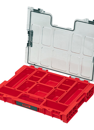 Qbrick System PRO Organizer 200 RED ULTRA HD stapelbar 452 x 296 x 79 mm 6 l IP54 mit 8 Inlays