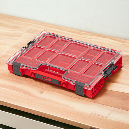 Qbrick System PRO Organizer 200 RED ULTRA HD empilable 452 x 296 x 79 mm 6 L IP54 avec 8 inlays