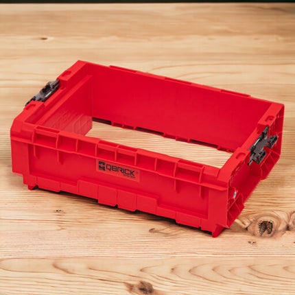 Qbrick System PRO Box Extender 2.0 RED ULTRA HD Custom Coffret extension 450 x 310 x 151 mm 9 l empilable