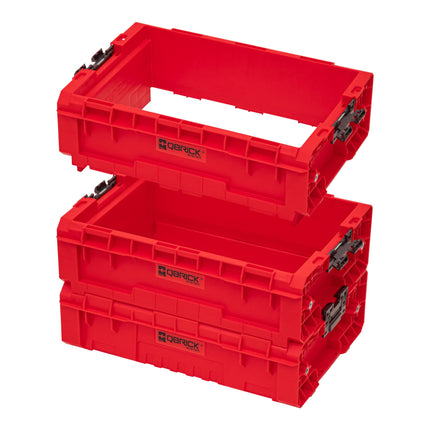 Qbrick System PRO Box Extender 2.0 RED ULTRA HD Custom Coffret extension 450 x 310 x 151 mm 9 l empilable