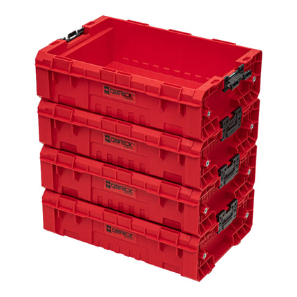 Qbrick System PRO Box 130 2.0 RED ULTRA HD Conteneur empilable personnalisé 450 x 310 x 151 mm 9 l empilable