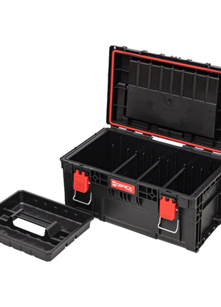 Qbrick System PRIME Toolbox 250 Expert avec organiseur empilable 535 x 327 x 277 mm 26l IP66 avec 10 séparateurs + 5 inlays