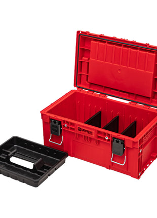 Qbrick System PRIME Toolbox 250 Expert RED ULTRA HD Custom mit Organizer stapelbar 535 x 327 x 277 mm 26 l IP66 mit 5 Inlays und 10 Trennwänden