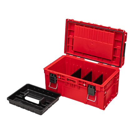 Qbrick System PRIME Toolbox 250 Expert RED ULTRA HD Custom avec organiseur empilable 535 x 327 x 277 mm 26 l IP66 avec 5 inlays et 10 séparateurs