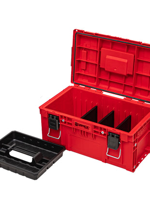 Qbrick System PRIME Toolbox 250 Vario RED ULTRA HD Custom empilable 535 x 327 x 271 mm 26l IP66 avec 3 séparateurs