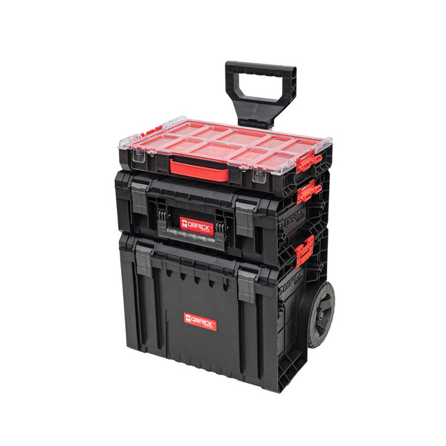 Qbrick System PRO Set 4 Chariot à outils Set + PRO Cart 2.0 + PRO Technician Case 2.0 + PRO Organizer 100 450 x 390 x 690 mm 45 l IP54