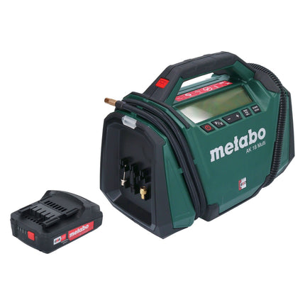 Metabo AK 18 Multi Compresseur sans fil 18 V 11 bar + 1x batterie 2,0 Ah - sans chargeur