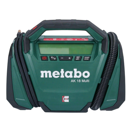 Metabo AK 18 Multi compresseur sans fil 18 V 11 bar + 1x batterie 2,0 Ah + chargeur