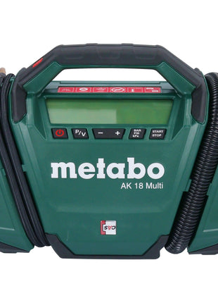 Metabo AK 18 Compresor multibatería 18 V 11 bar + 2x baterías 2,0 Ah + cargador