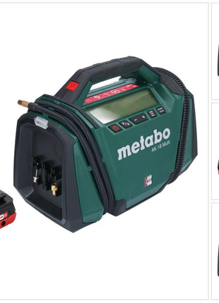 Metabo AK 18 Multi Compresseur sans fil 18 V 11 bar + 1x batterie 4,0 Ah - sans chargeur